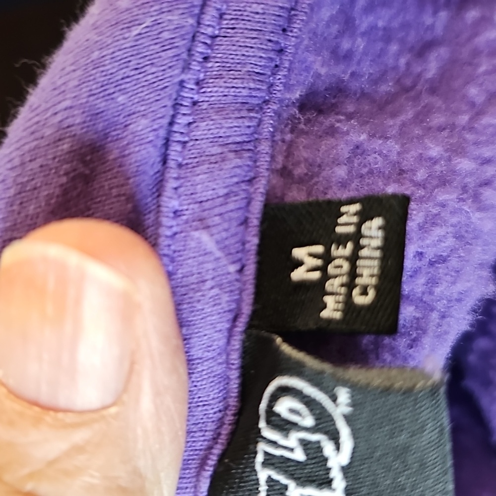Purple Garfield Hoodie. In A Meduim. I Hate MONDAY. - Picture 7 of 7